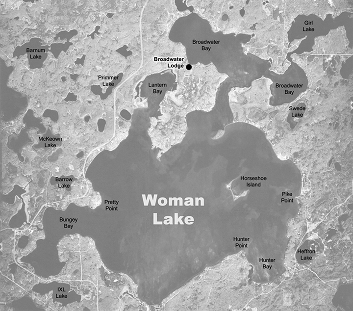 Lake Map - Woman Lake